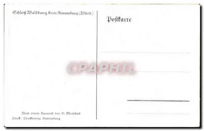 Castelo de Waldburg — Kreis Ravensburg (Württemberg) — Druckverlag Ravensburg — Verso