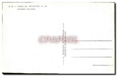 Dolina Chamonix i Wielkie Alpy — L. Morand, Haut-Savoie — Rewers