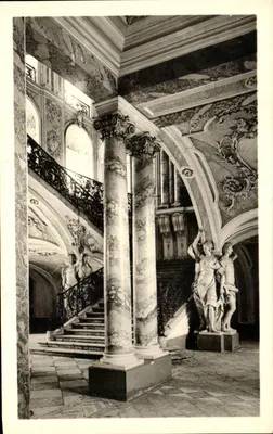 Schloß Brühl - Treppenaufgang — editor Rhein-Bild-Verlag G.m.b.H., Bonn, n° de série E 761