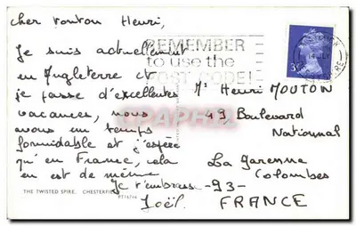 A flecha torcida de Chesterfield — editor PT16744 — Verso