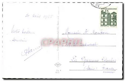 Au am Wendelstein, świątynia parafialna — widok wewnętrzny — wydawca nieznany, seria 65/3 — Rewers