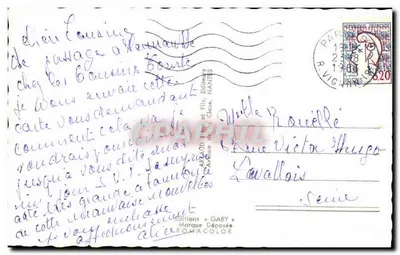 Pamiątka z pielgrzymki do Lisieux — Wydawca Gaby, seria ROMACOLOR — Rewers