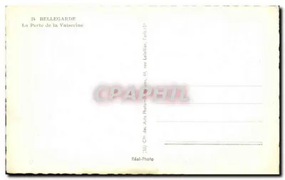 A Perda da Vulserine — Bellegarde — Cie des Arts Photographiques, 44, rue Lebellier, Paris-15e — Verso