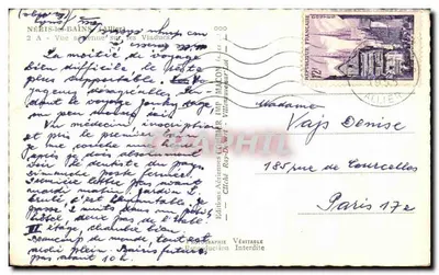 Néris-les-Bains — Visão aérea sobre os viadutos — Éditions Aériennes GOURIN — Verso