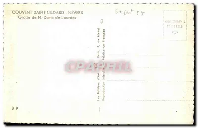 Grot van Onze Lieve Vrouw van Lourdes — Saint-Gildard, Nevers — Edities van Kunst — Achterkant