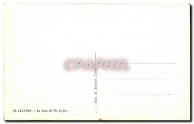 Lourdes — Gara Pic du Jer — Edit. P. Doucet, Lourdes — Rewers