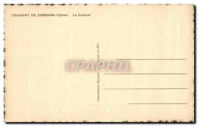 Klasztor w Corbara (Korsyka) — Dzwonnica — International-Express — Rewers