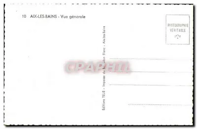 Aix-les-Bains — Vista geral — Edições TÉLÉ — Verso