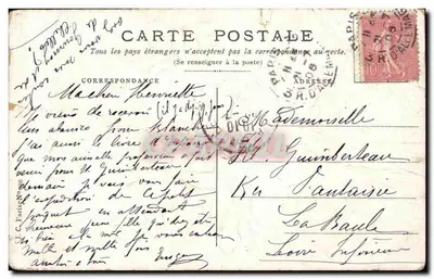 Bukiet kwiatów — Przypomnienie z serca — C. Paris N° 80 — Rewers