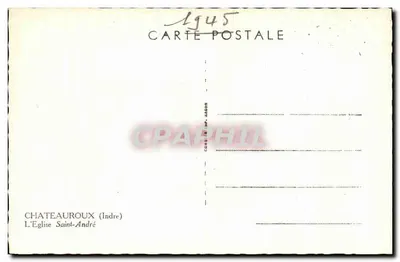 Châteauroux (Indre) — Katedra św. Andrzeja — Drukarnia JASON — Rewers