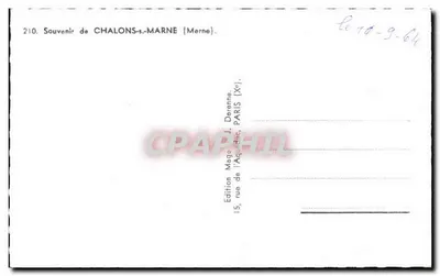 Chalons-sur-Marne — Herinnering — Uitgave Mage — Achterkant