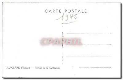 Auxerre (Yonne) — Portal Katedry — Combe & Macon — Rewers