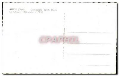Auch (Gers) — Katedra Świętej Marii — Chór, 113 ławek (1520) — Rewers