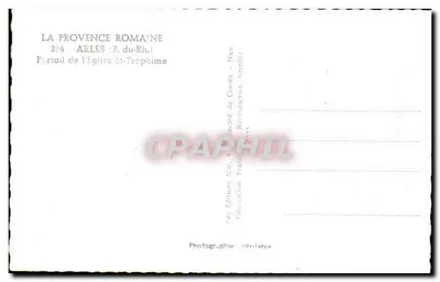 Portal Kościoła Świętego Trofimego — Arles — Wydawca: Wydawnictwo Mas, 384 — Rewers