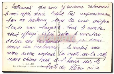 Les Aliscamps — Aleja Grobów — Arles — wydawca 'Reak-Photo' — Rewers