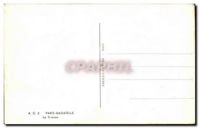 Il Trianon — Parigi-Bagatelle — editore ABEILLE-CARTES, n° A.C. 2 — Verso