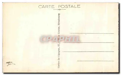 METZ - Uitzicht op de Kathedraal en de Roche — Cartes La Cigogne, Straßburg — Achterkant