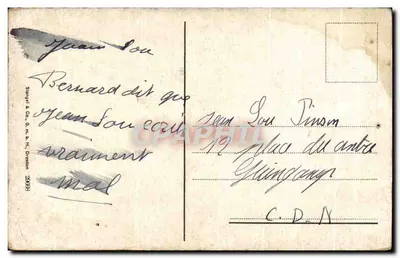 Stara pocztówka Dresden Portret Moretty Holbeina — Rewers
