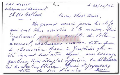 Desejos de Ano Novo — decoração floral e fita — editor não visível — Verso