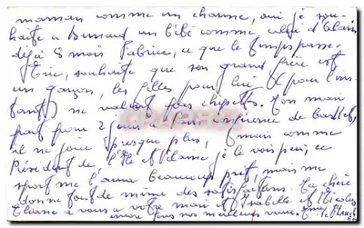 Vila nevada — rosas decorativas — 'Bom e Feliz Ano' — editor desconhecido — Verso