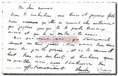 Enfants et âne — scène champêtre — éditeur M.D. SÉRIE N° 2780 — Reverso