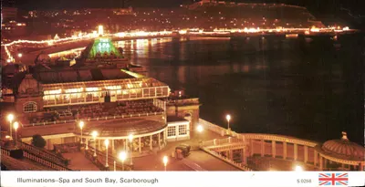Iluminações–Spa e South Bay, Scarborough — S.0258 — A Dennis Postcard