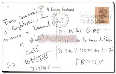 Iluminações–Spa e South Bay, Scarborough — S.0258 — A Dennis Postcard — Verso