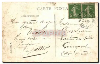 Versailles — Galleria dei Specchi dove fu firmato il Trattato di Pace, il 28 Giugno 1919 — Verso