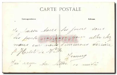 Le Havre — Ayuntamiento y Jardín — Nicolel, editor, n° 141 — Reverso