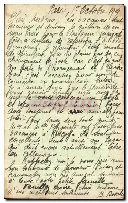 Parigi — Il Ponte dell'Alma — A.P. n°54 — Verso