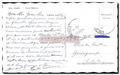Szkoła Wojskowa — Paryż — Wydawnictwo Chantres — Rewers