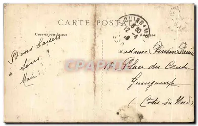 Notre-Dame-des-Victoires de Paris — statue de la Vierge à l'Enfant dans l'autel — éditeur A. C. — Verso