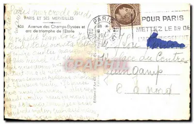 Arc de Triomphe — Paryż — Wydawnictwo Guy — Rewers