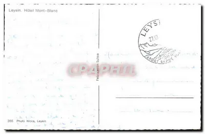 Leyssin — Hotel Mont-Blanc — Photo Nicca, Leyssin — Reverso