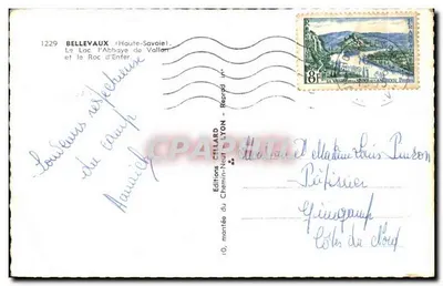 Paisagens da Saboia — Bellevaux — Edições Cellaard, Lyon — Verso