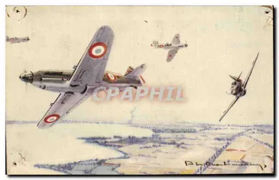 Cartolina d'epoca Dewoitine Parigi Aereo