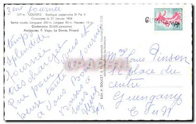 Lourdes - Podziemna bazylika św. Piusza X — Edilux — Rewers