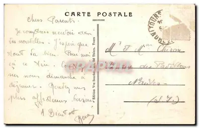 Tours (H.-et-L.) — Gara — A. B. — n° 66 — Rewers