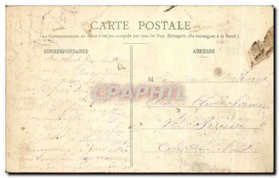 Batz - Rocher de Pierre Longue — uitzicht op de kust met twee mannen — onbekende uitgever — Achterkant