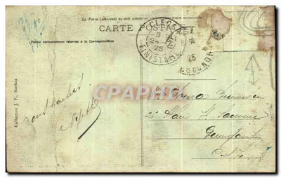 Castelo de KERJEAN (Finistère) — O Poço e a Terraza — editor não identificado — Verso