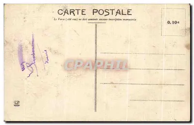 Lourdes — Widok na rzekę Gave i Bazylikę — Fototypia Labeuche Frères, Toulouse — Rewers