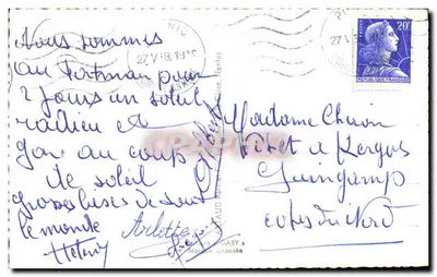 Pornic — Widok panoramiczny z plażami i zamekiem — Wydawnictwo GABY — Rewers