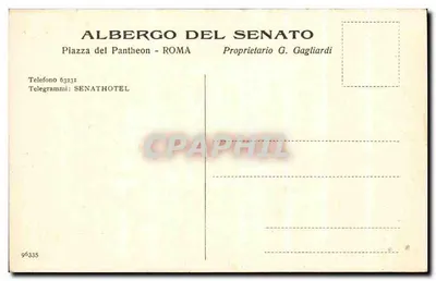 Piazza del Pantheon - Albergo del Senato - G. Gagliardi — Rewers