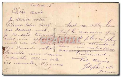 Paysage avec maison près d'un cours d'eau — Paris 722 — éditeur C. Paris — Rewers