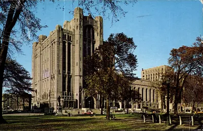 Templo Maçônico de Detroit — Michigan — editor Hiawatha Card by Colourpicture Publ. Inc.