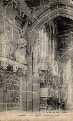 Kerfons — A Igreja — Detalhe do Coro — M. Le Roy, editor — Rennes