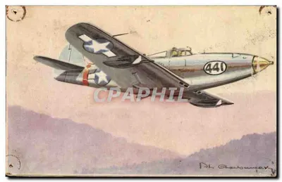 Aeroplano da caccia americano P-39 Airacobra — disegno — Ph. Chaisboumey