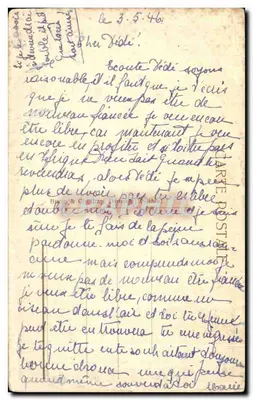 Bilhete postal antigo Castelo de Woerth Oriel Fachada Norte — Verso