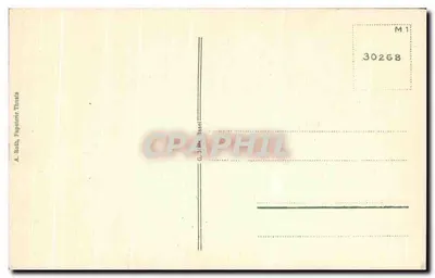 Thusis — panoramiczny widok wioski zaciszonej między skałami — A. Roth, Papeterie, Thusis — Rewers