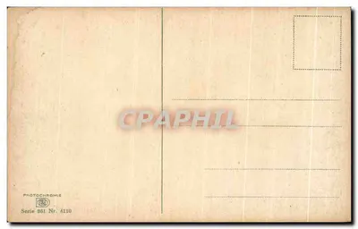 Flores de lila — rua pavimentada — Photochromie, série 981, n° 4110 — Verso